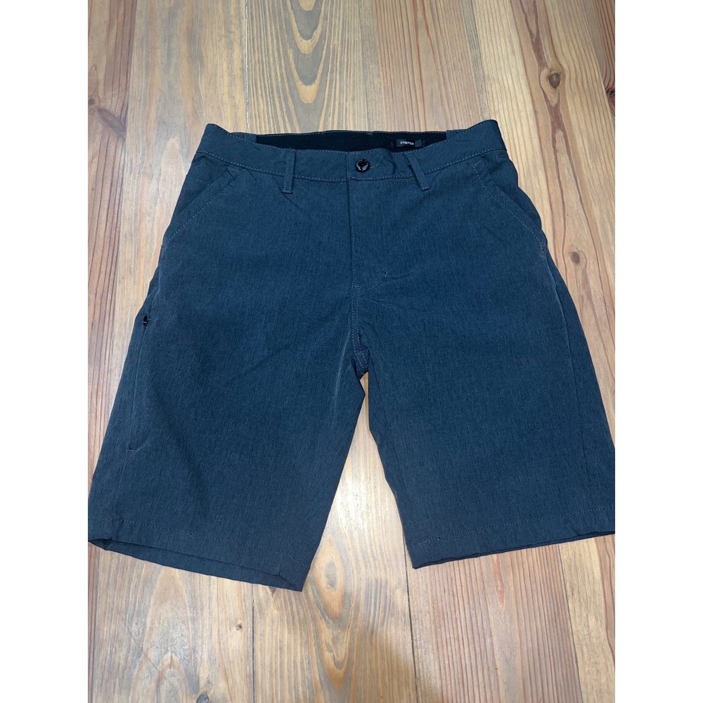 Kenneth Cole New York Mens Stretch Shorts Charcoal Grey Size 29 Flat Front